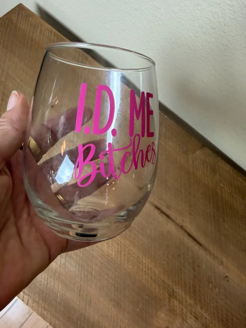 21st Birthday Stemless Wine Glass 